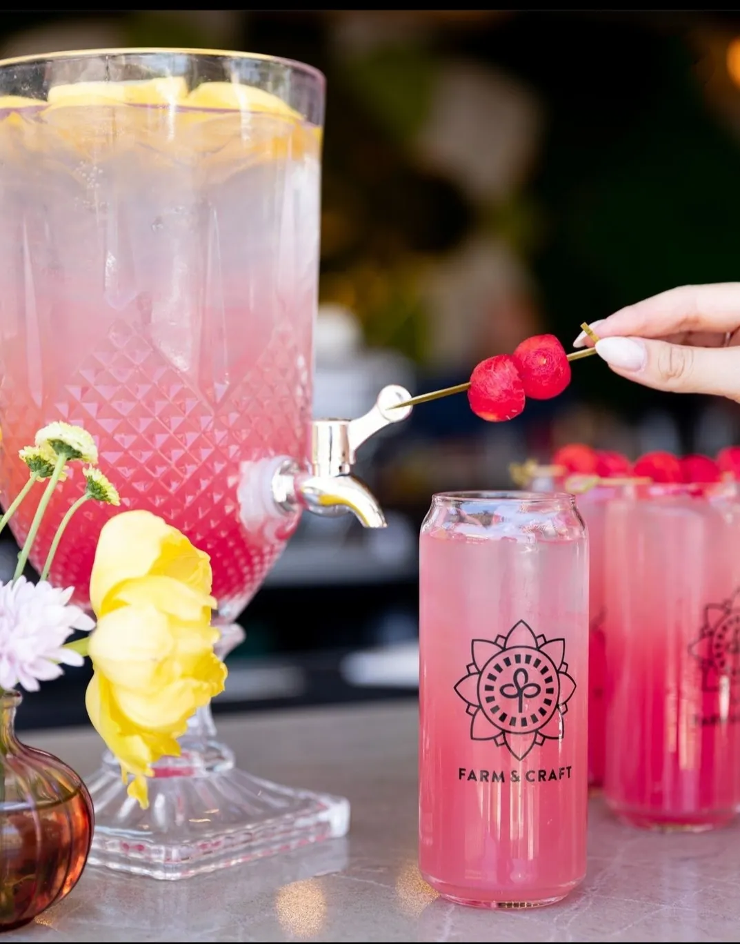 Farm craft cocktails